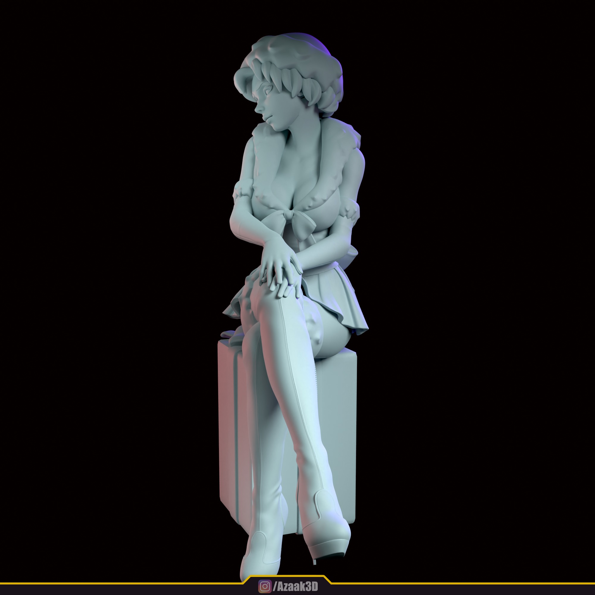 Christmas Girl 3D print model_93
