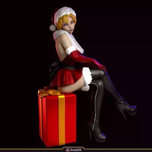 Christmas Girl 3D print model
