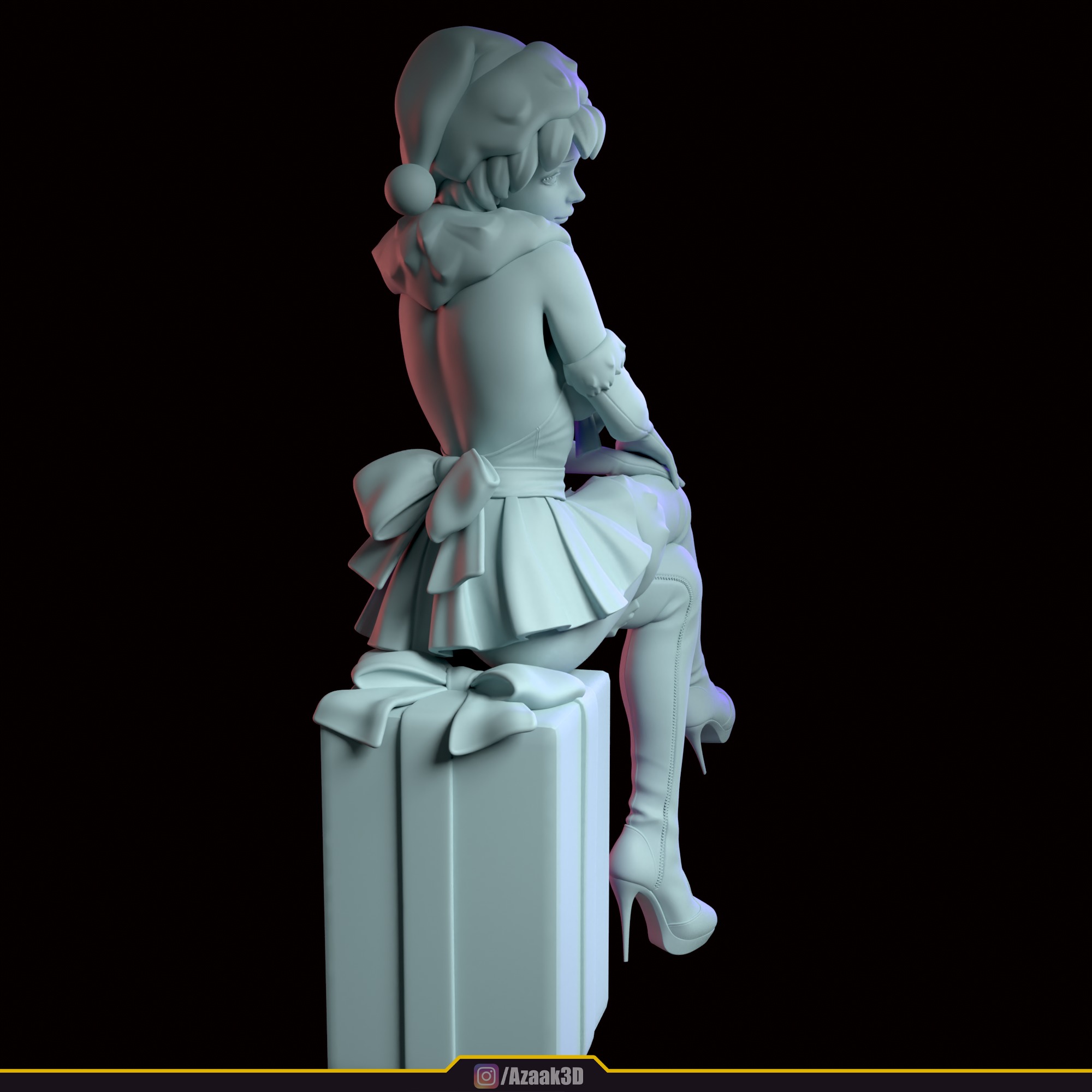Christmas Girl 3D print model_117