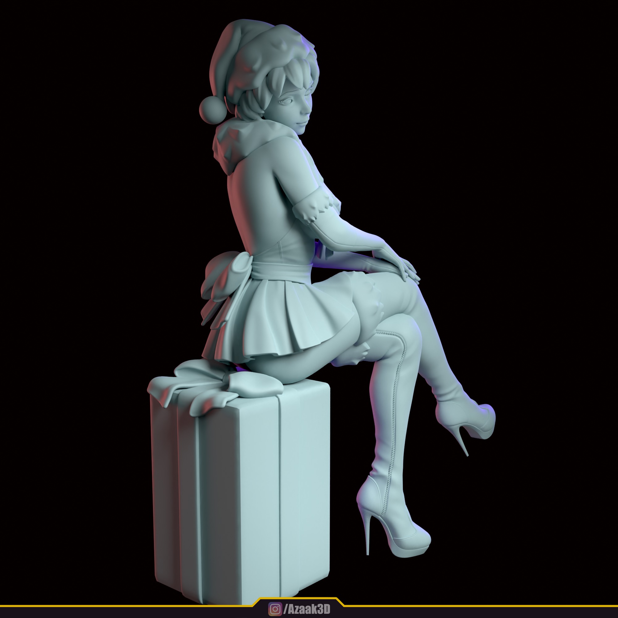 Christmas Girl 3D print model_120
