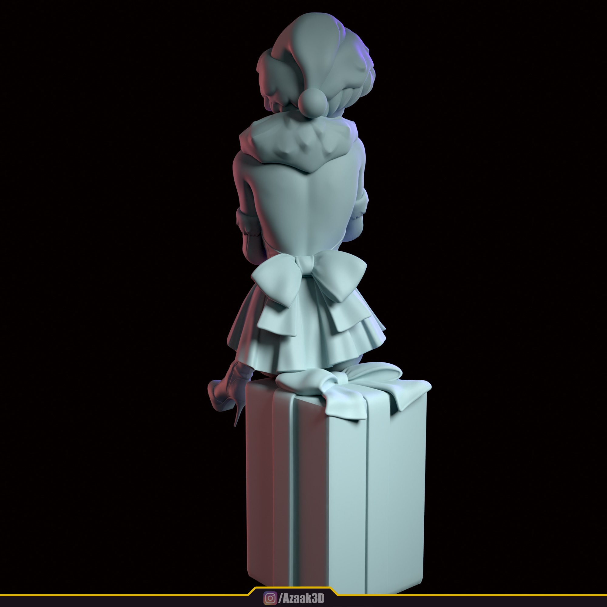 Christmas Girl 3D print model_111