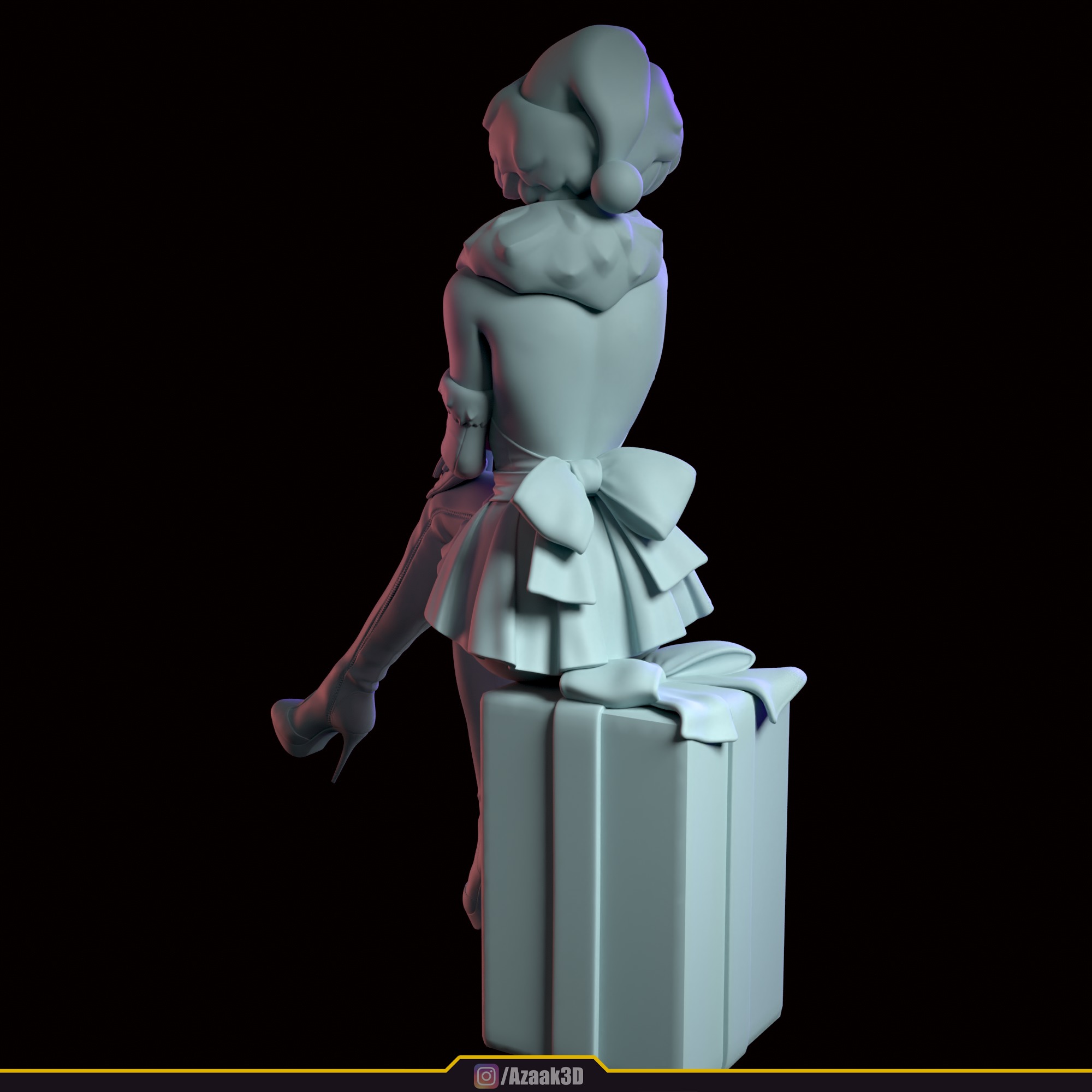 Christmas Girl 3D print model_109