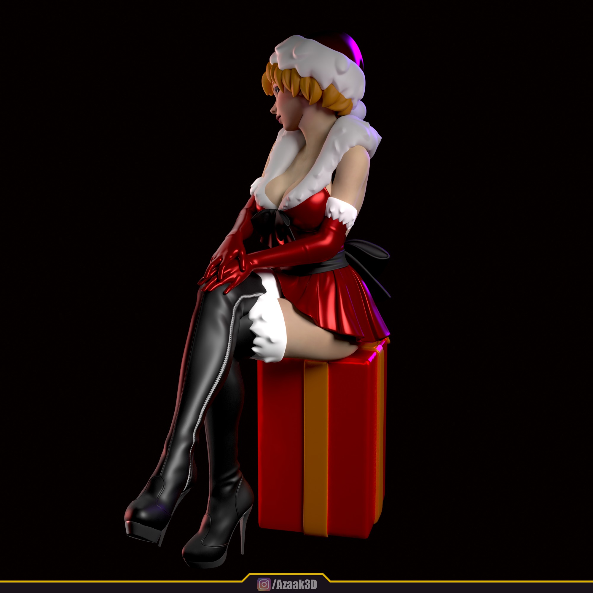 Christmas Girl 3D print model_17