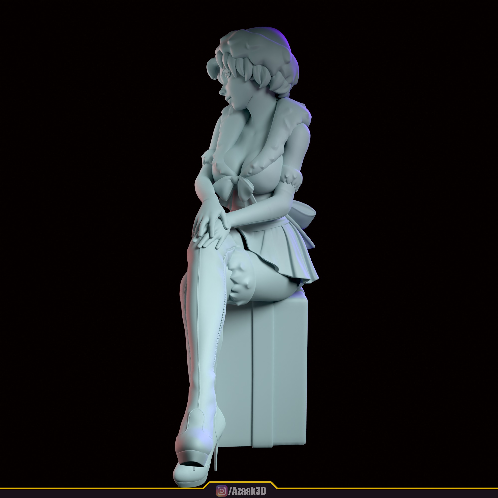 Christmas Girl 3D print model_95
