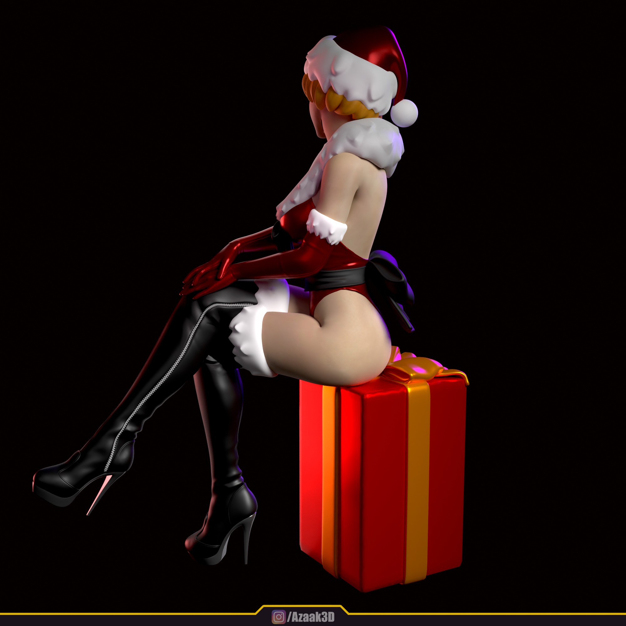 Christmas Girl 3D print model_62