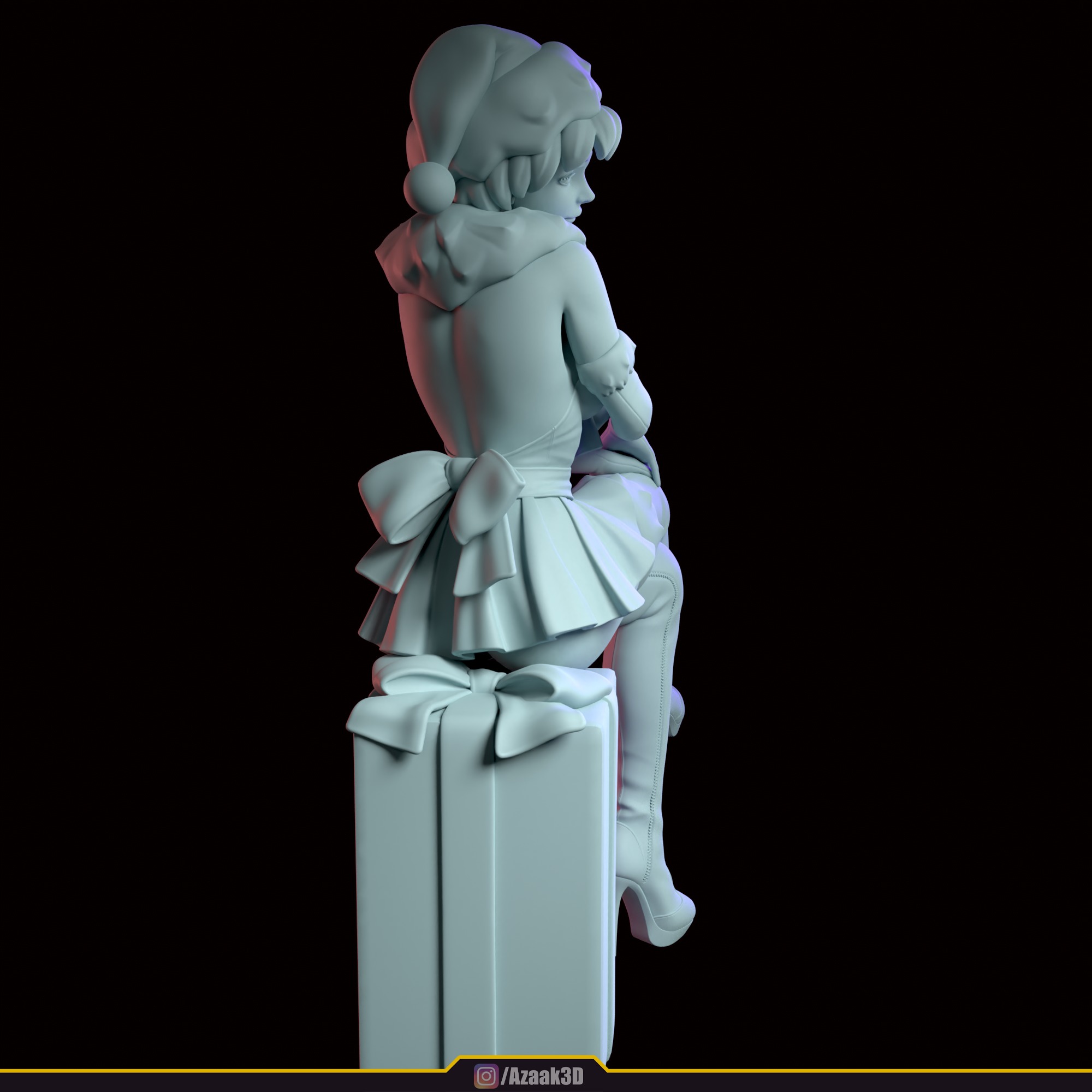 Christmas Girl 3D print model_116