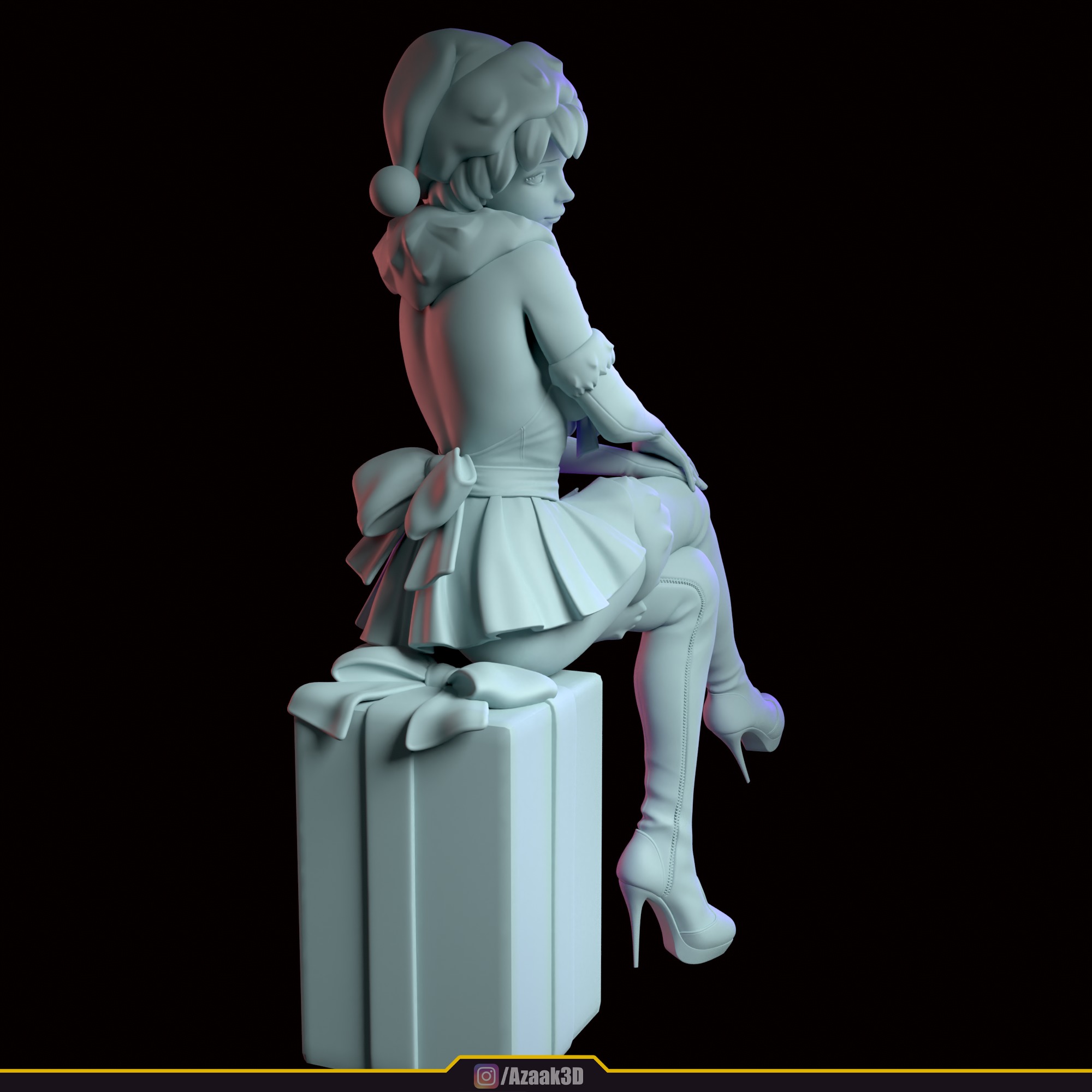 Christmas Girl 3D print model_118