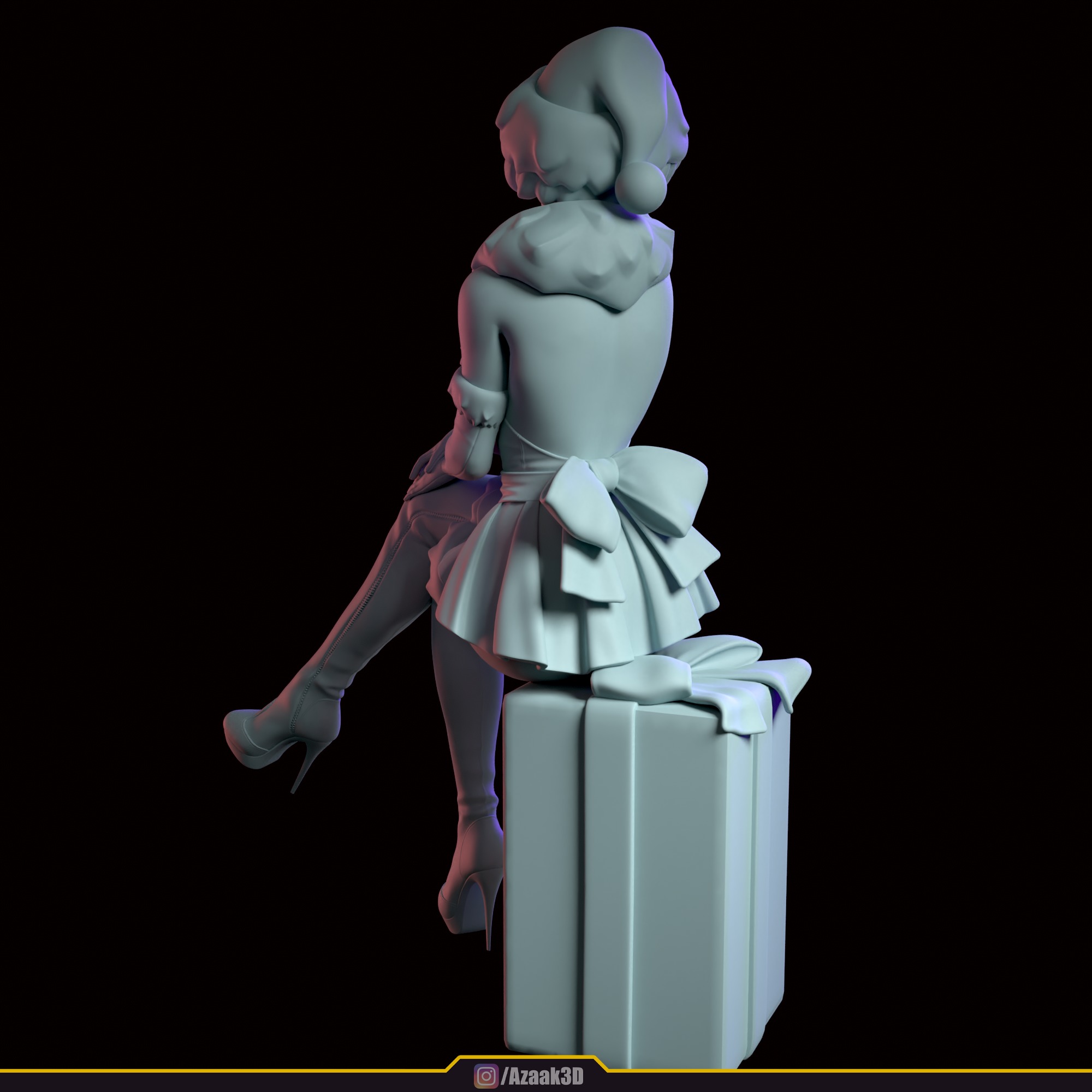 Christmas Girl 3D print model_108