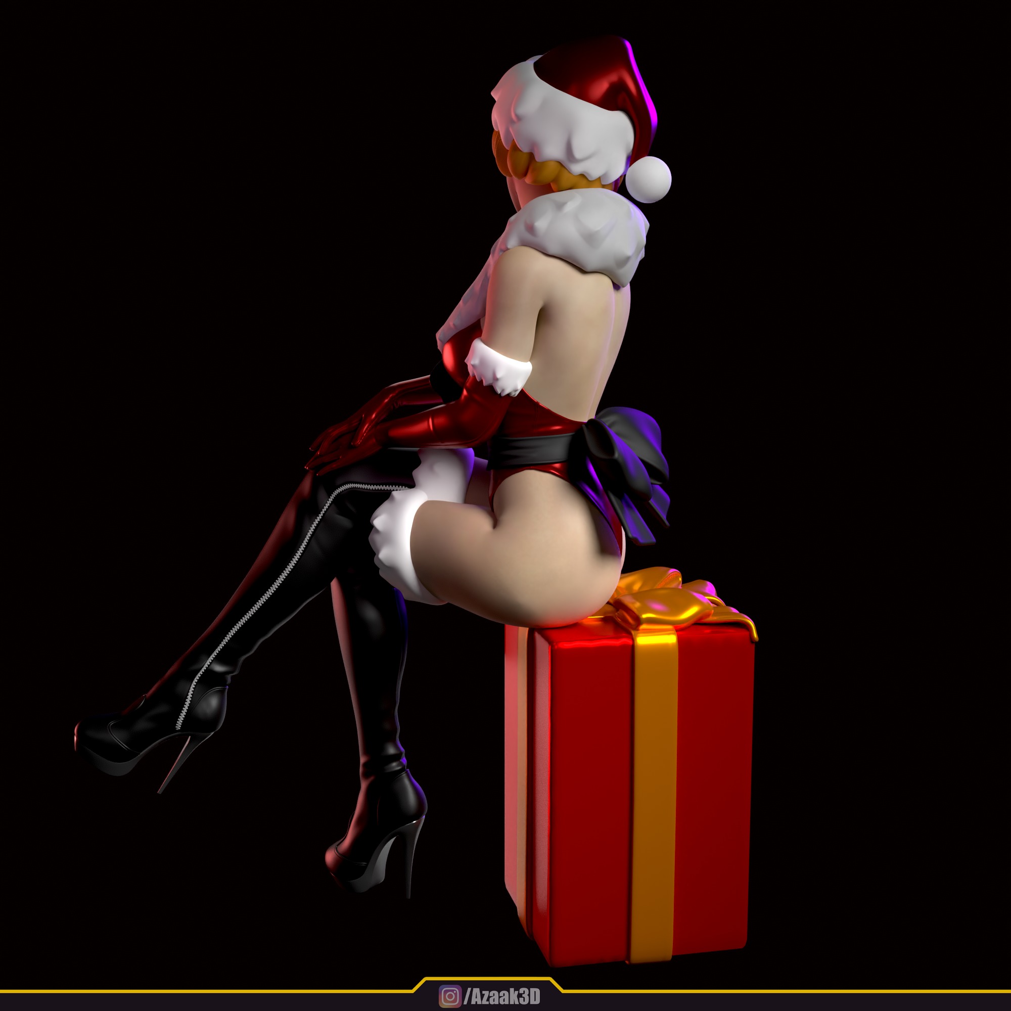 Christmas Girl 3D print model_64