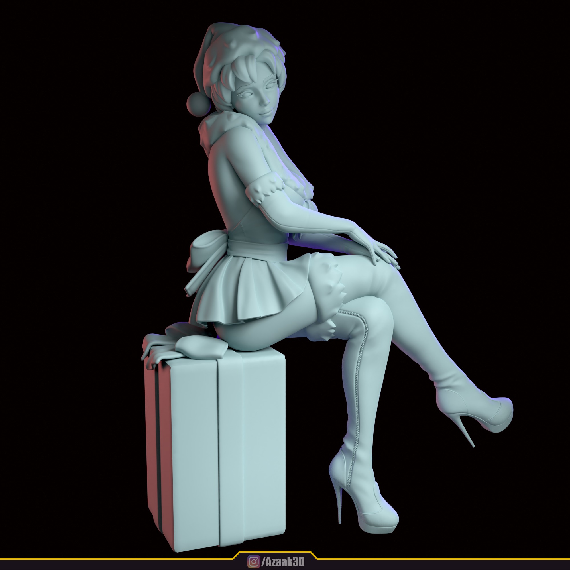 Christmas Girl 3D print model_83