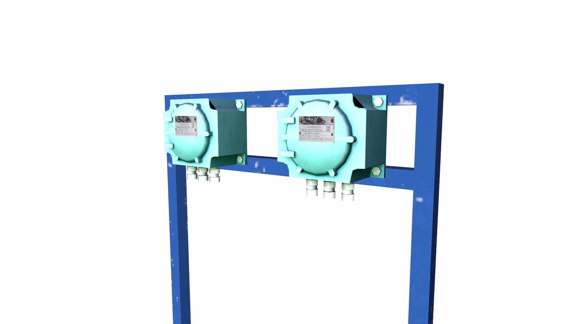 Control Panel Low-poly 3D model_2