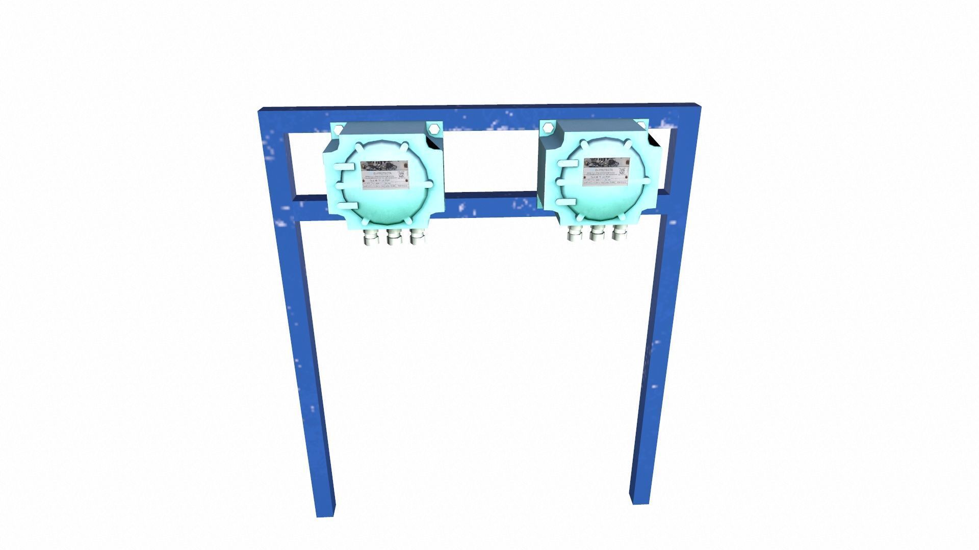 Control Panel Low-poly 3D model_3