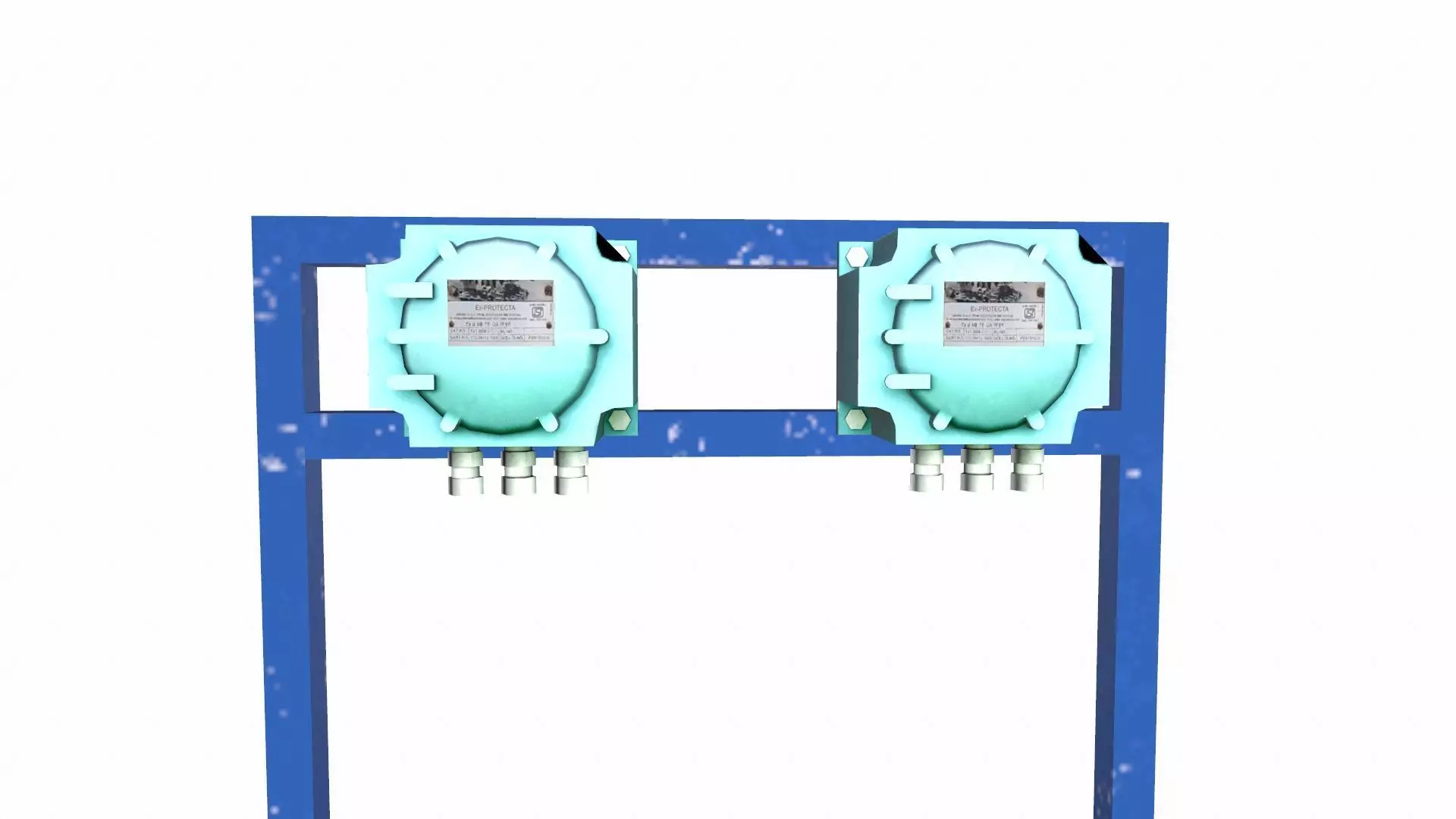 Control Panel Low-poly 3D model_0