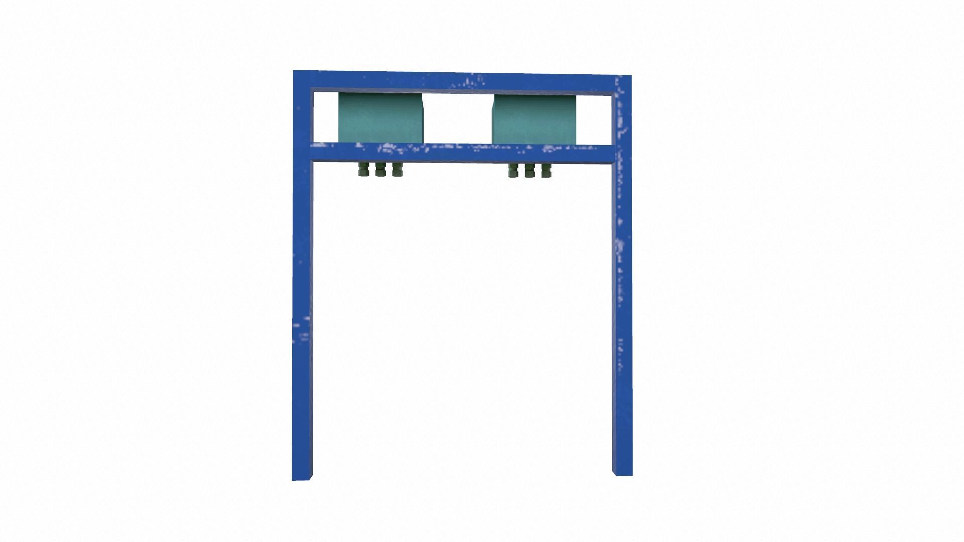 Control Panel Low-poly 3D model_6