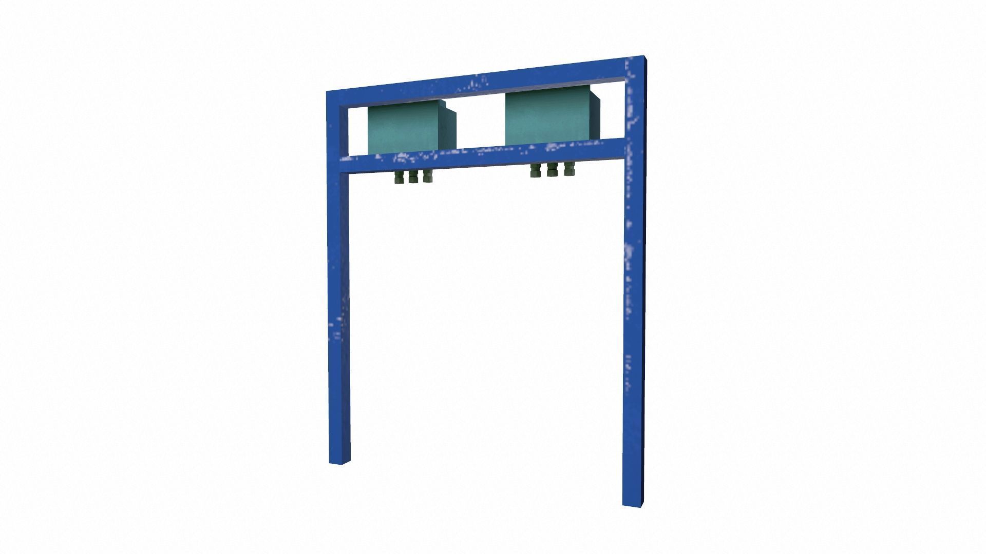 Control Panel Low-poly 3D model_5