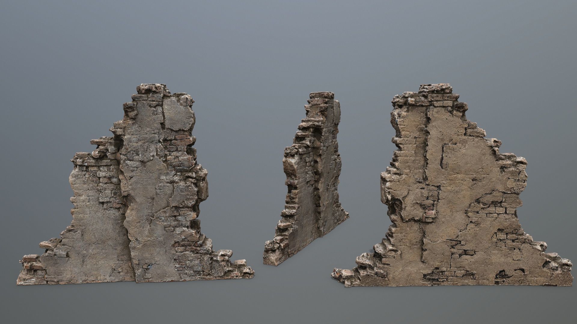 Ruin Gate Low-poly 3D model_13