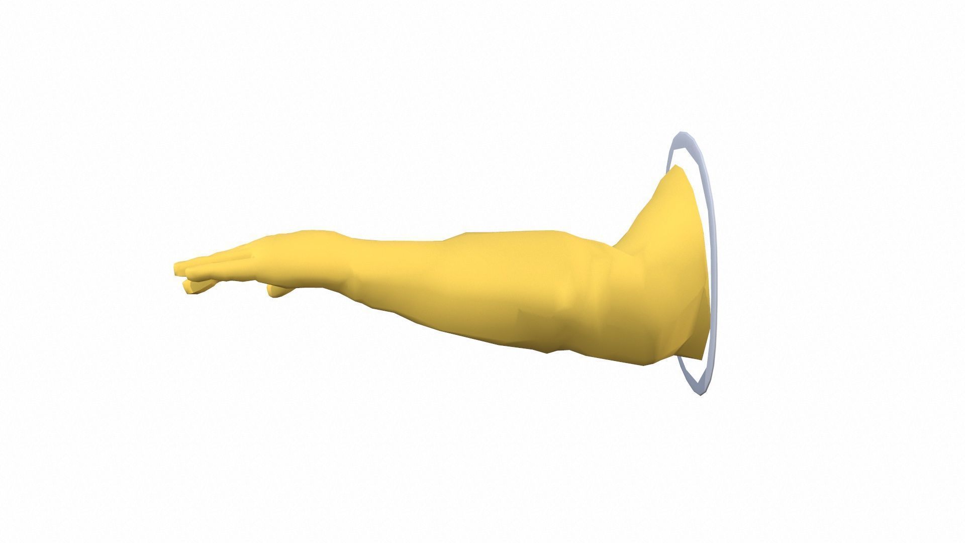 Hand Gloves Low-poly 3D model_4