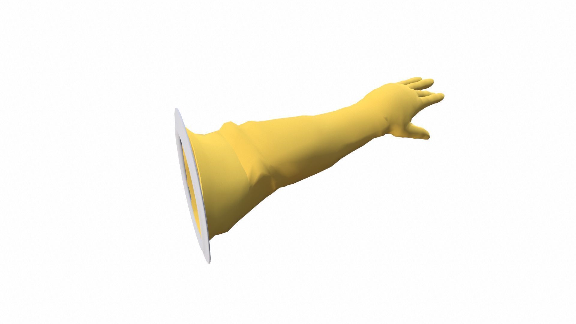 Hand Gloves Low-poly 3D model_7
