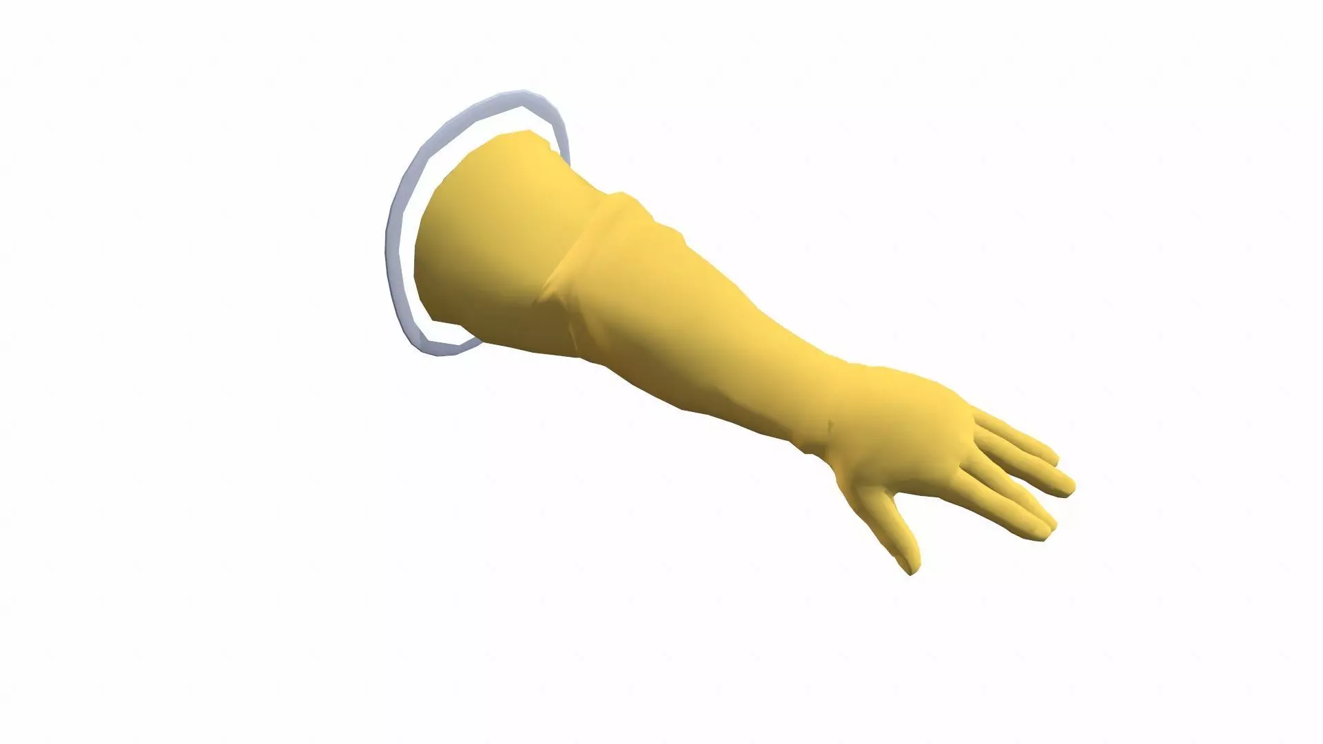 Hand Gloves Low-poly 3D model_0
