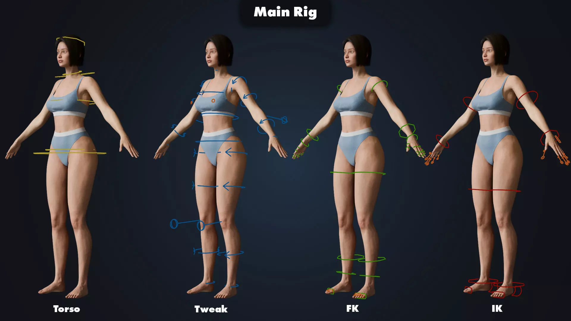 Natalia - Realistic 3D Character - Real-Time Edition Low-poly 3D model_8