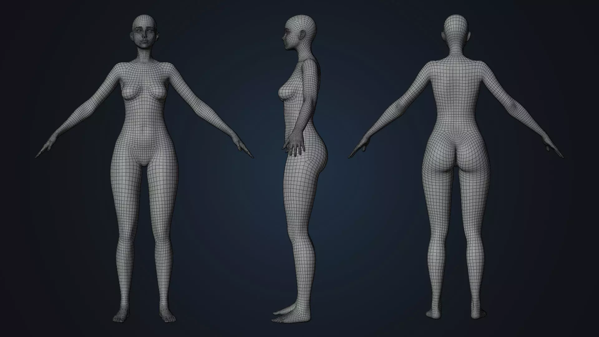 Natalia - Realistic 3D Character - Real-Time Edition Low-poly 3D model_11