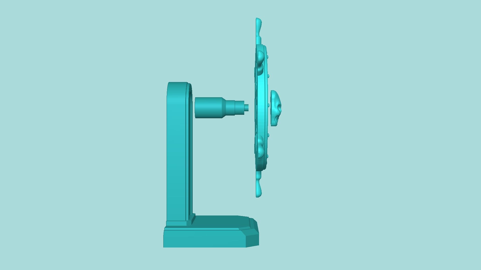 Pirate Ship Wheel - Decorative Spinning Toy 3D print model_10