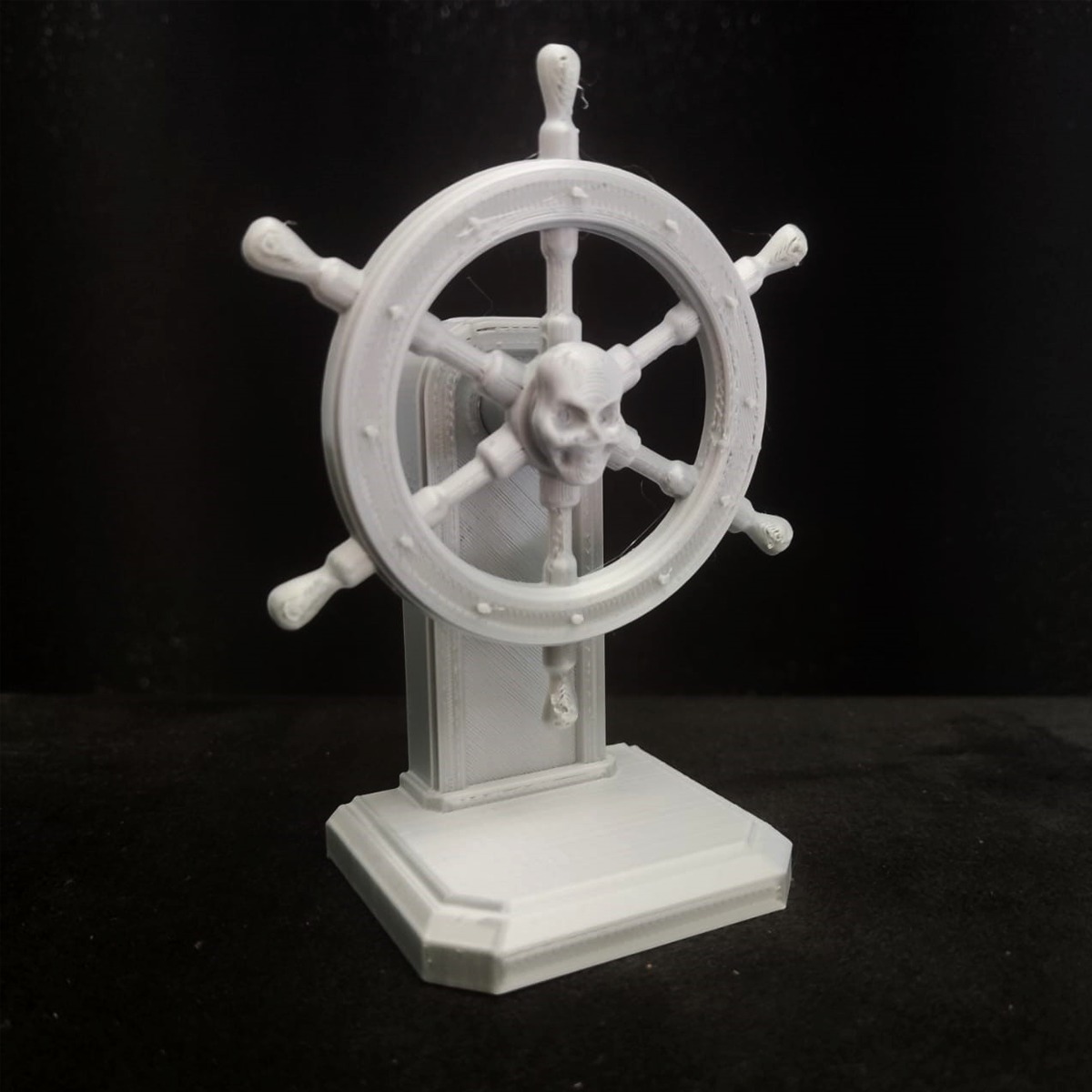 Pirate Ship Wheel - Decorative Spinning Toy 3D print model_1