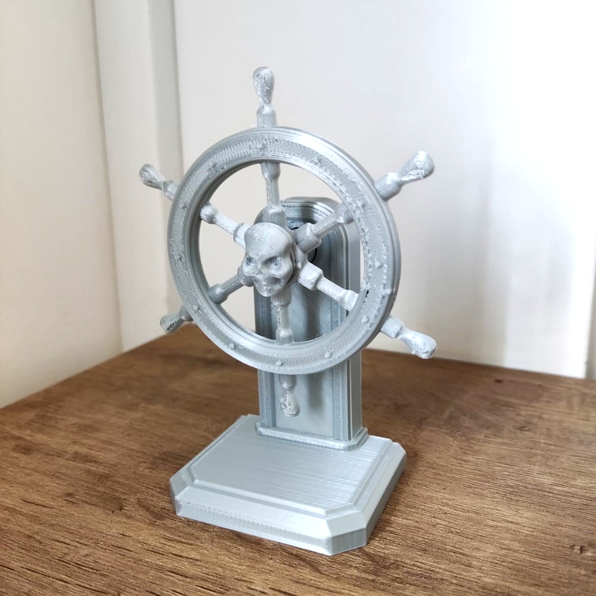 Pirate Ship Wheel - Decorative Spinning Toy 3D print model_3