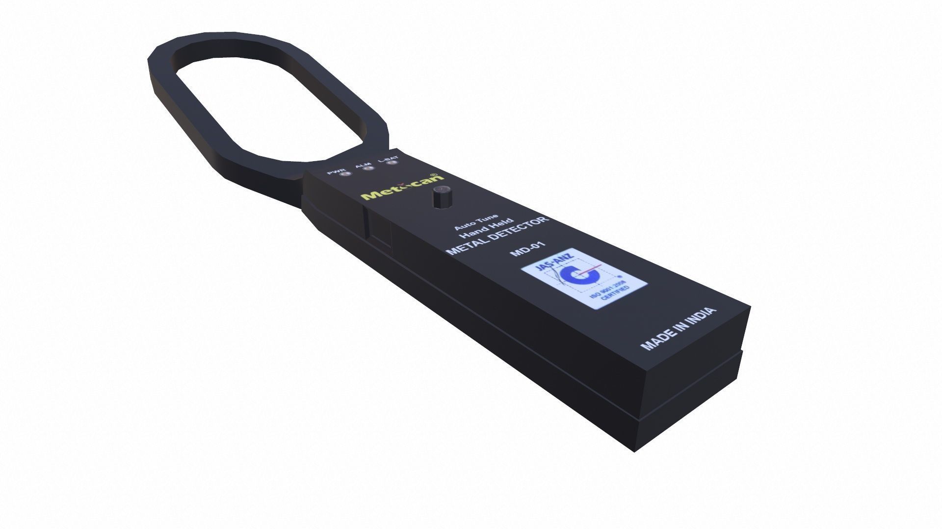 Metal Detector Low-poly 3D model_4