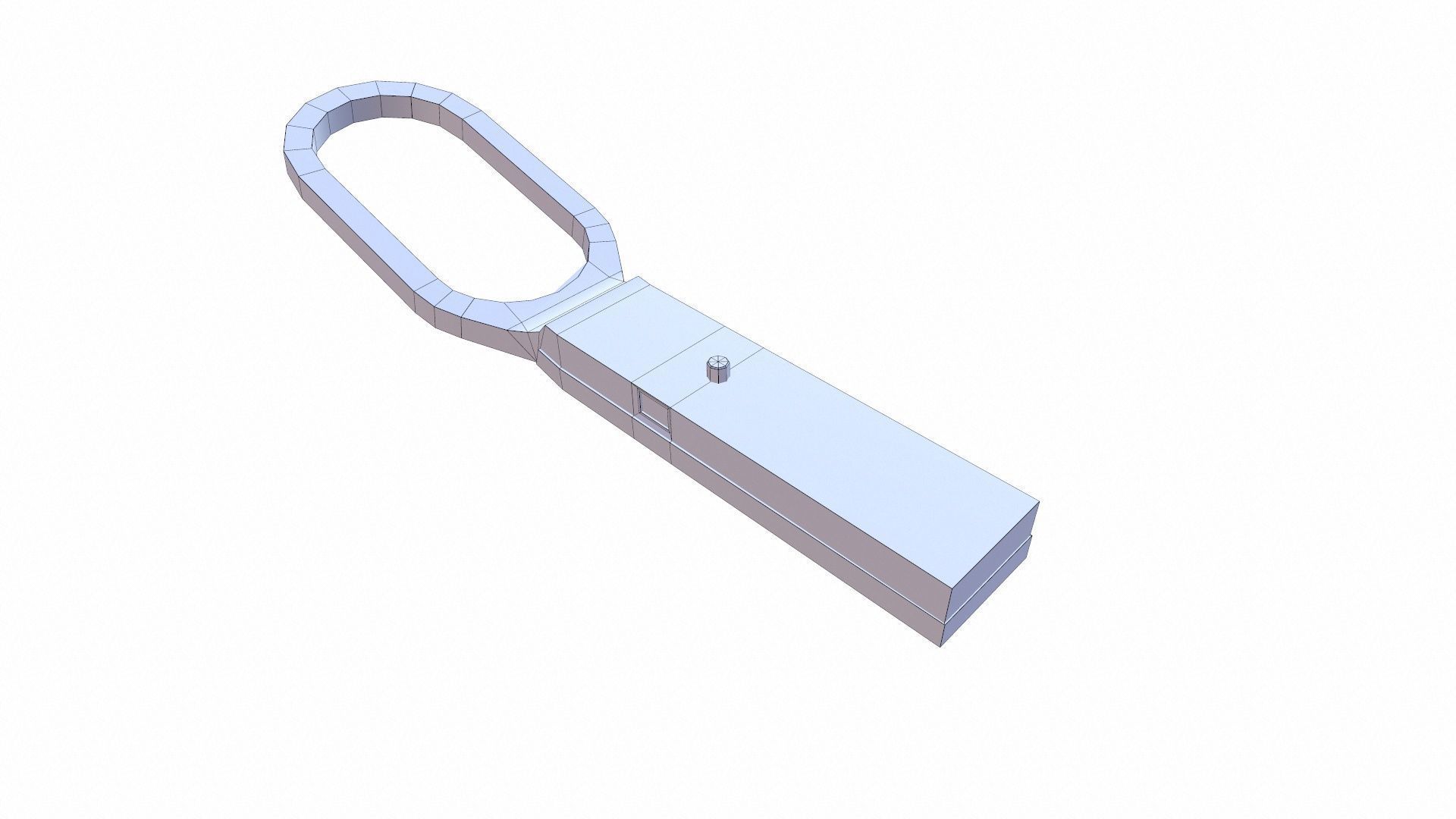Metal Detector Low-poly 3D model_7