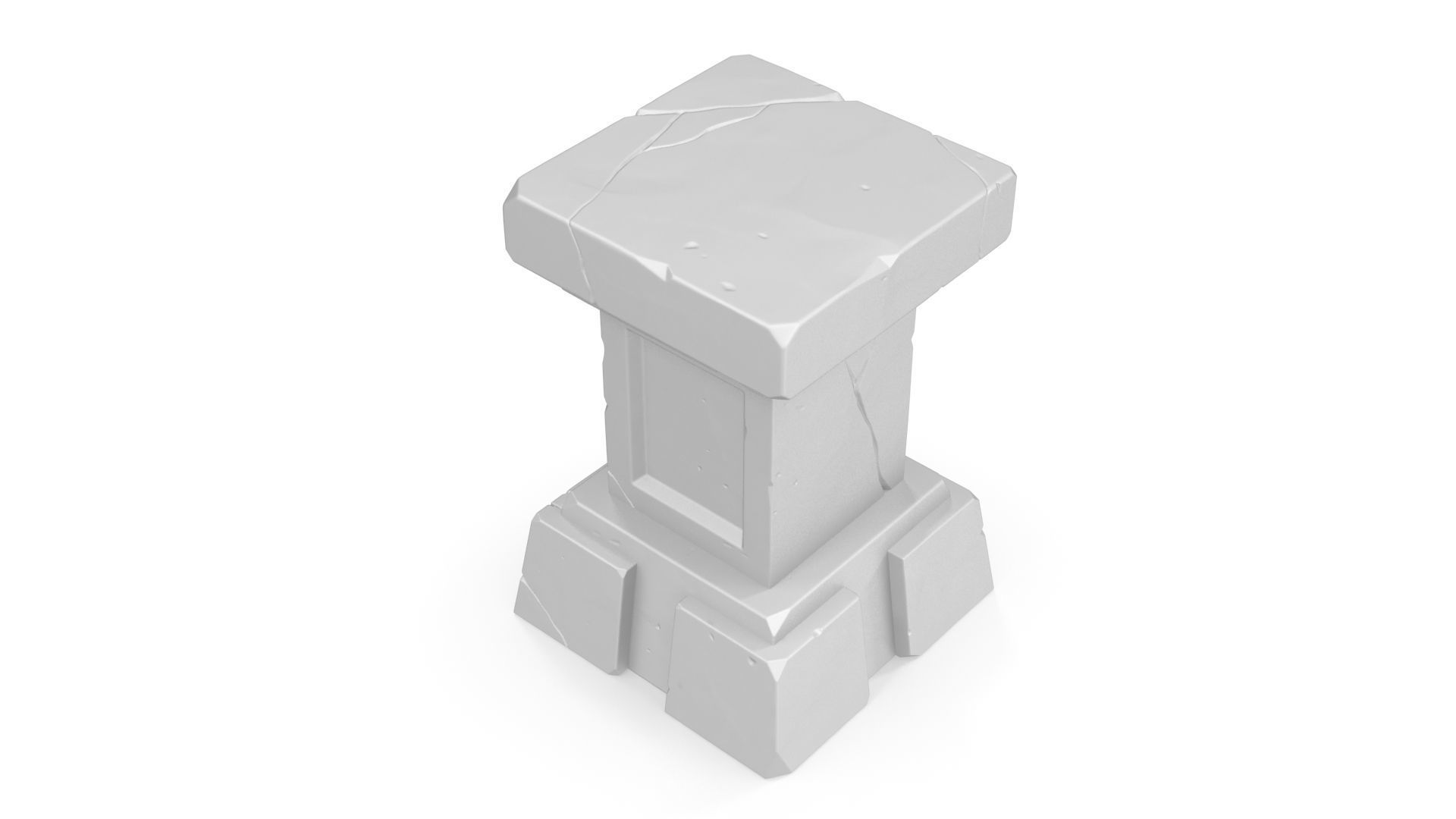 Stylized pedestal 3D model_5