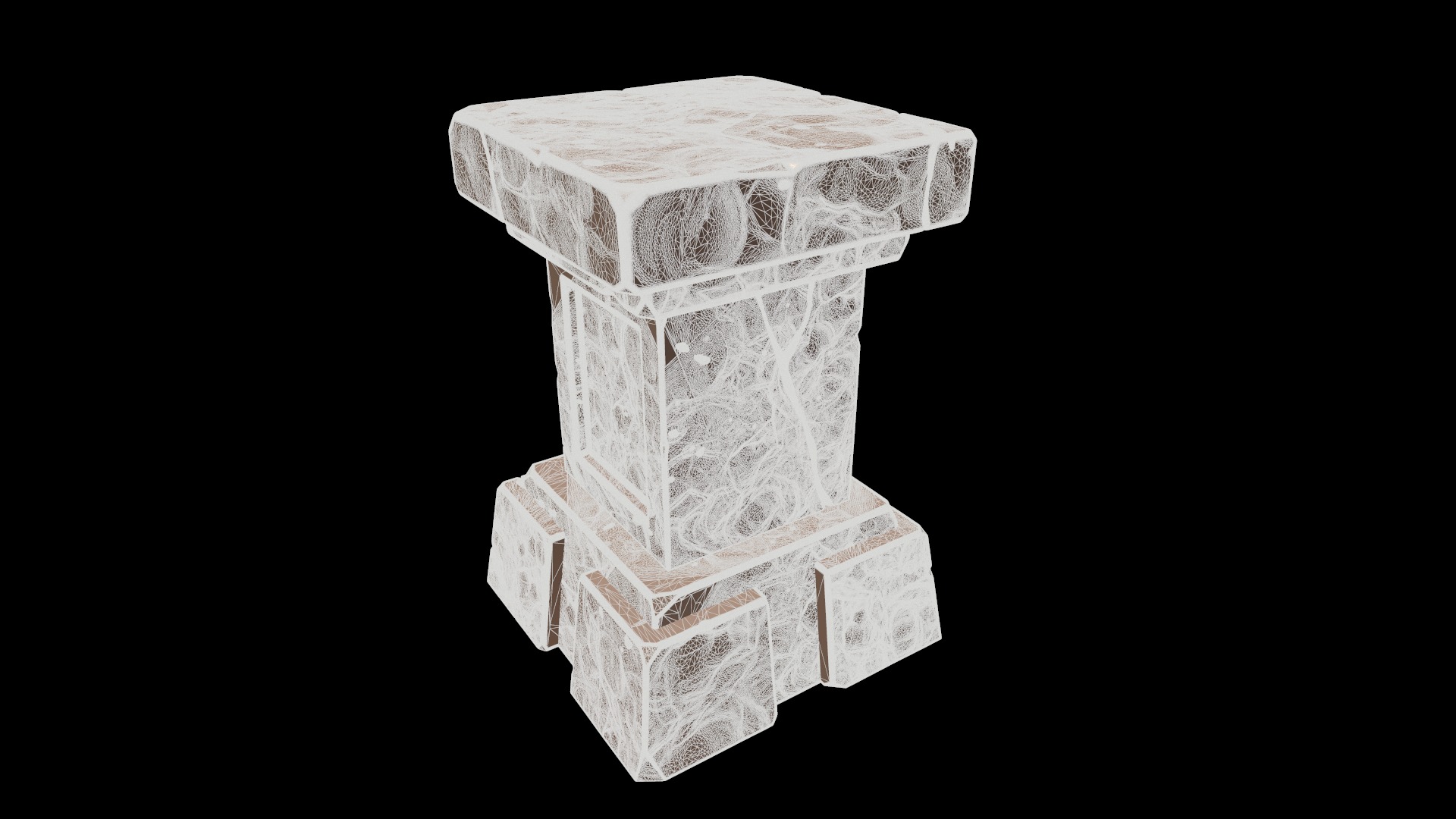 Stylized pedestal 3D model_10
