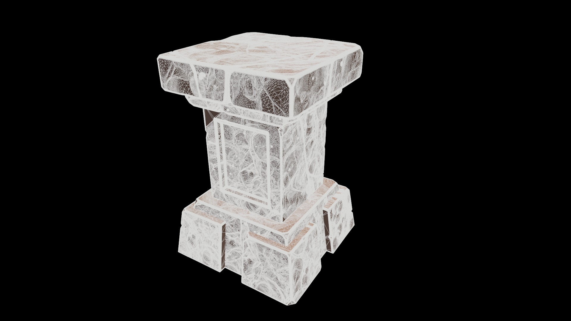 Stylized pedestal 3D model_9