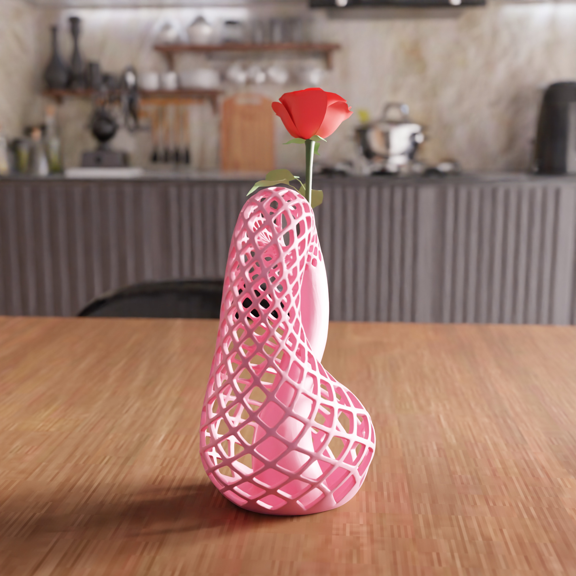 Wireframe Vase - 044 3D print model_3