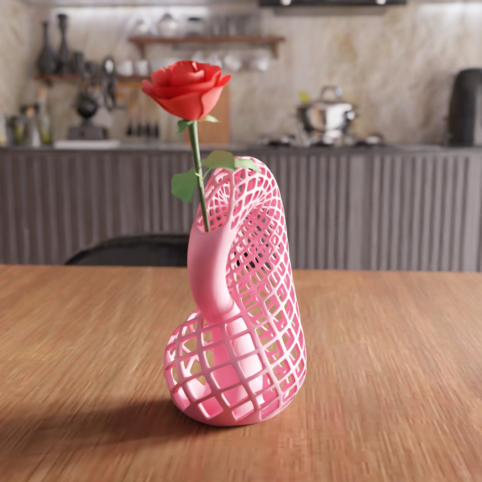Wireframe Vase - 044 3D print model_5