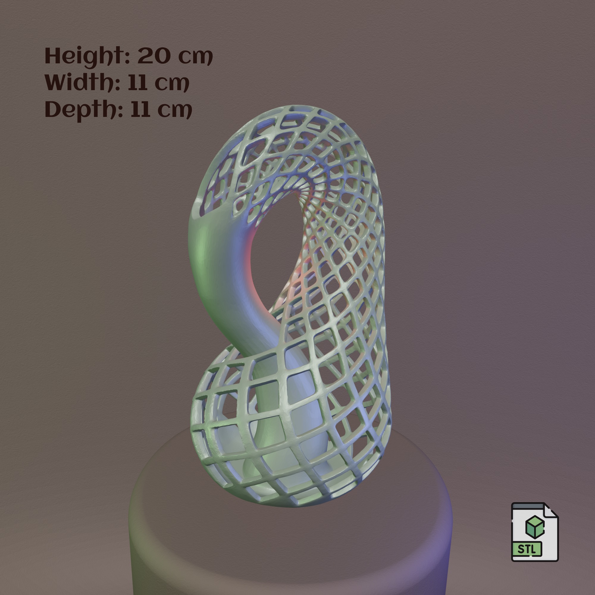 Wireframe Vase - 044 3D print model_13