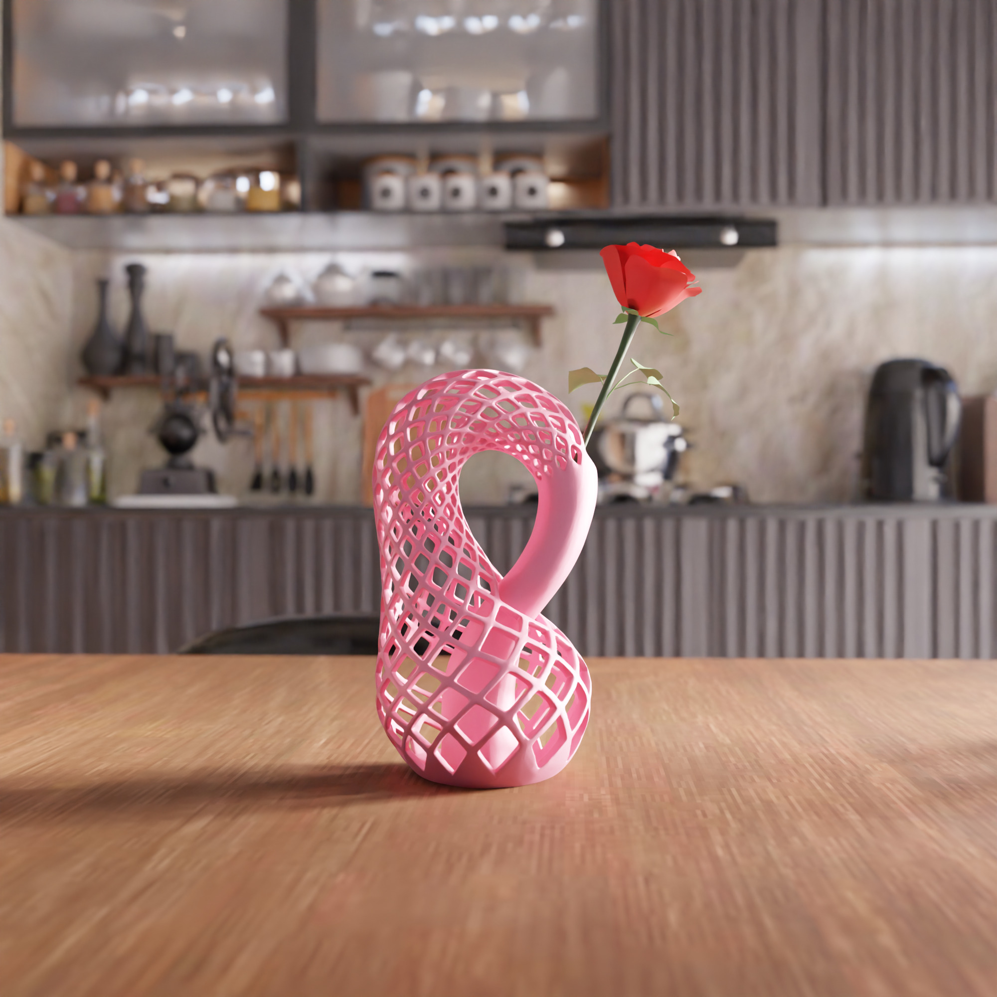 Wireframe Vase - 044 3D print model_1