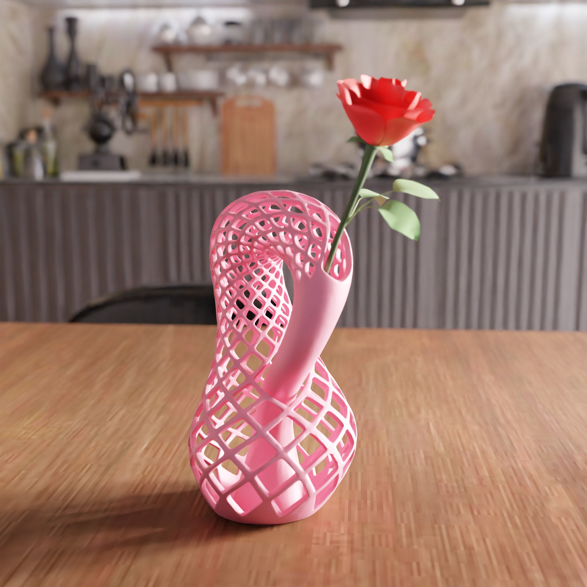 Wireframe Vase - 044 3D print model_4