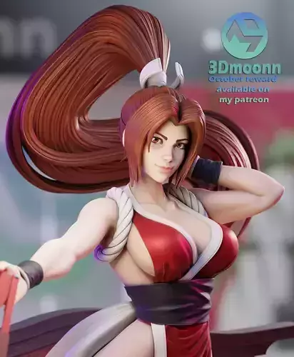Mai Shiranui - the king of fighters - stl  3D print model