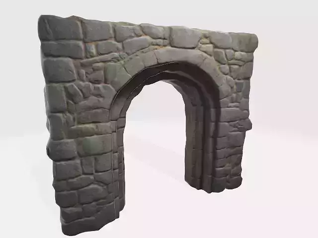 square stone doorway