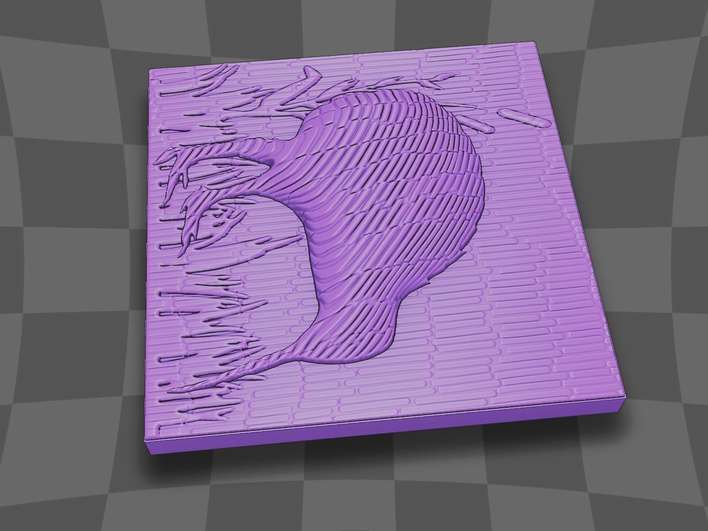 The Kiwi bird go in the lake 3D print model_8