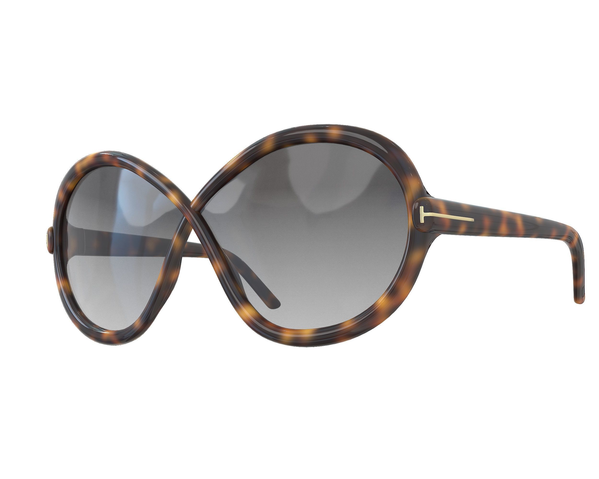 Tom Ford Jada Sunglasses  Low-poly 3D model_3