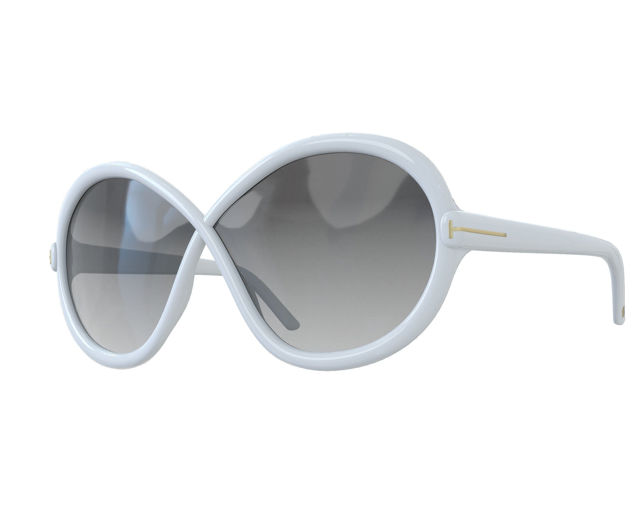 Tom Ford Jada Sunglasses  Low-poly 3D model_1