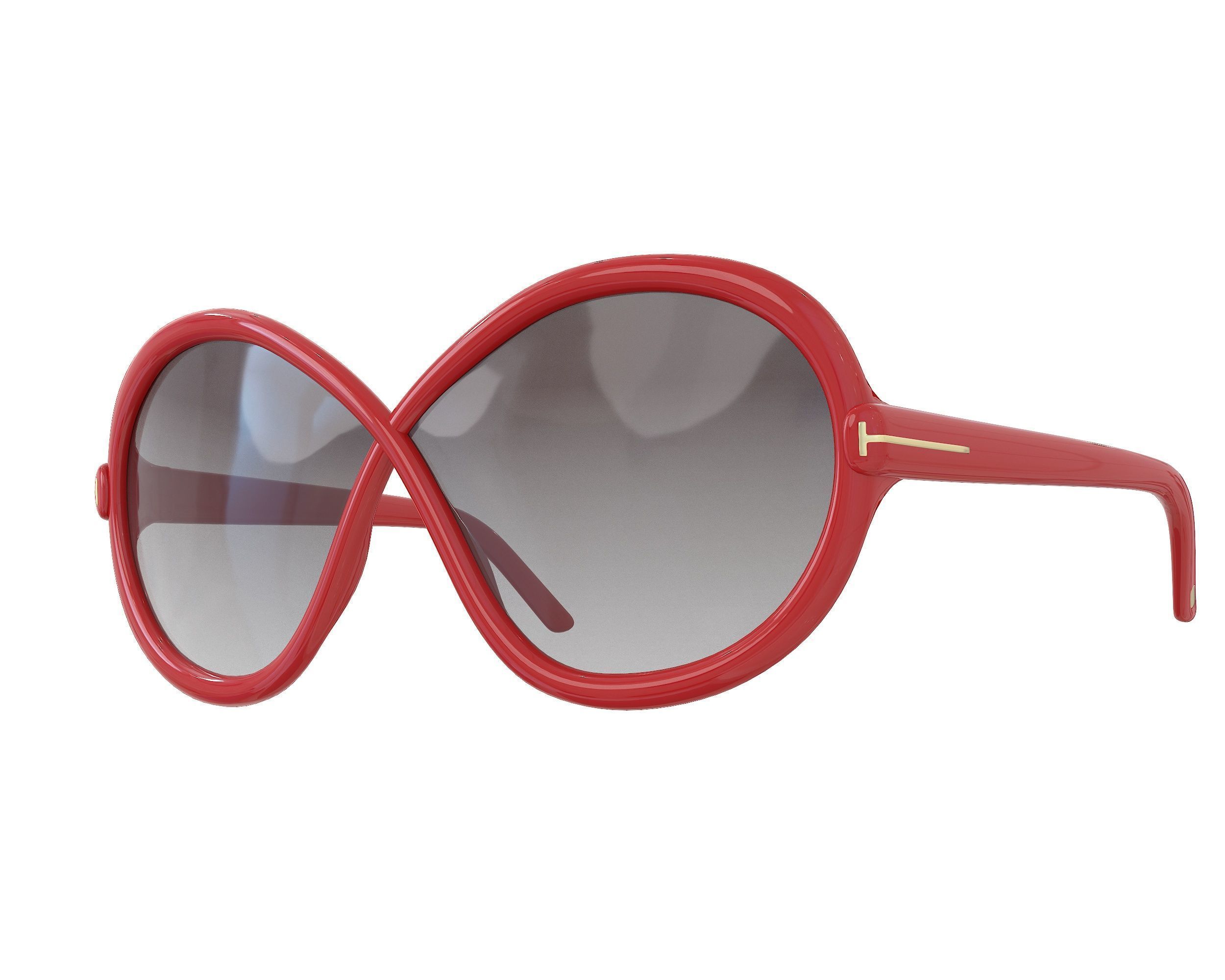 Tom Ford Jada Sunglasses  Low-poly 3D model_4