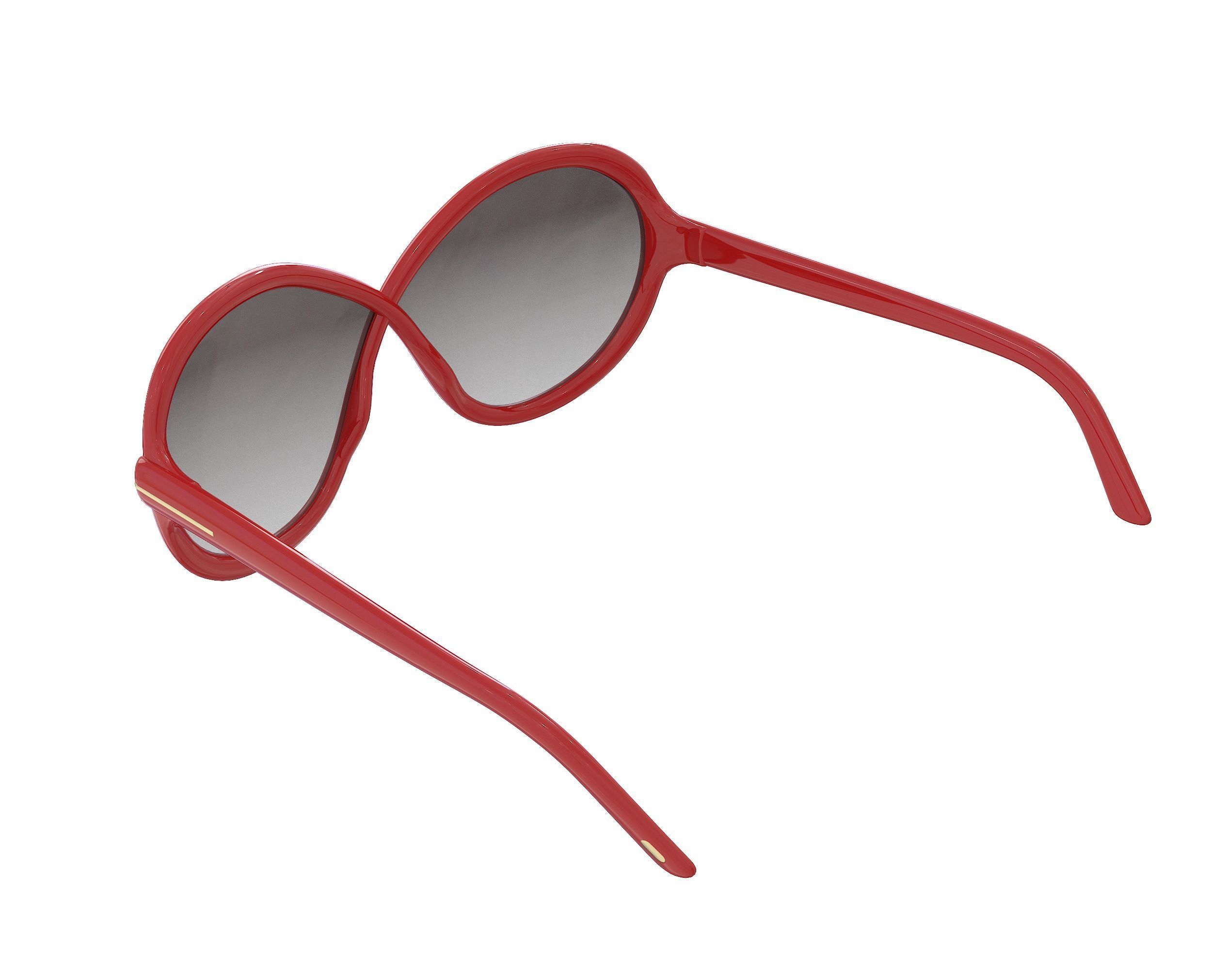 Tom Ford Jada Sunglasses  Low-poly 3D model_6