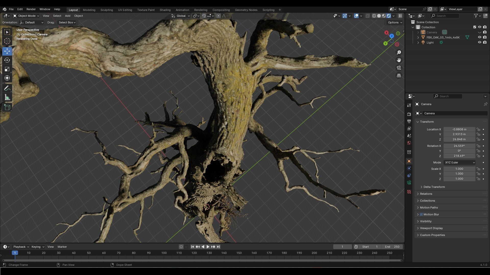 600-year-old dead oak - ENT 07 3D model_7