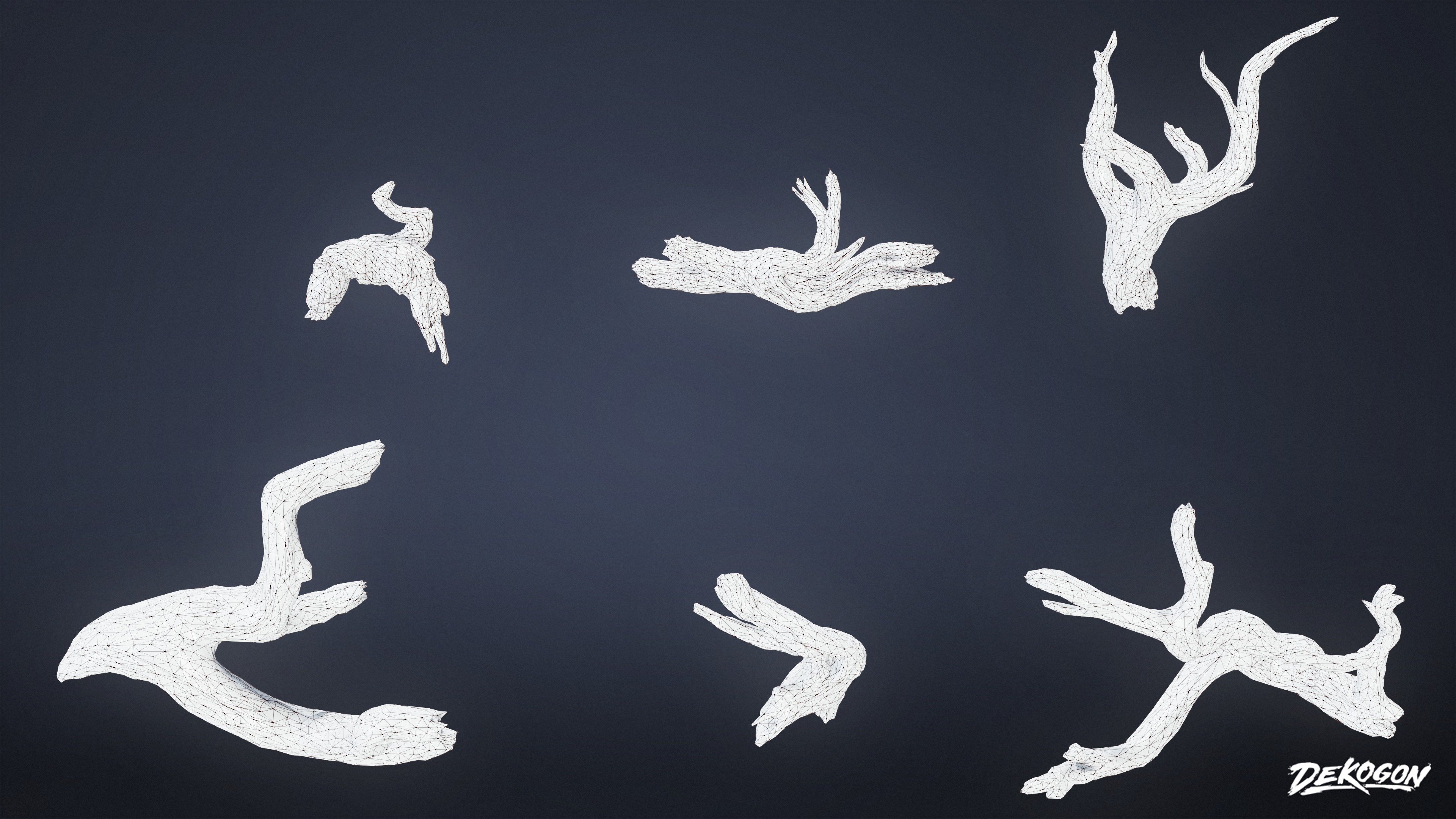 FOLIAGE - Driftwood 1011 - LOW POLY AND NANITE Low-poly 3D model_7