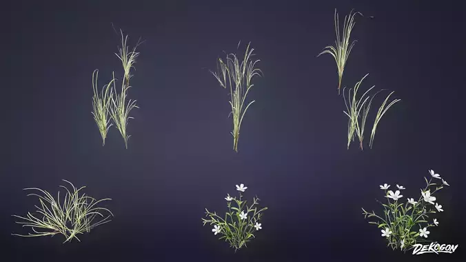 FOLIAGE - Grass Beach 01 - LOW POLY