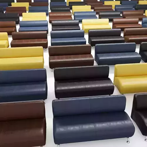 Sofas for study and office 3D model