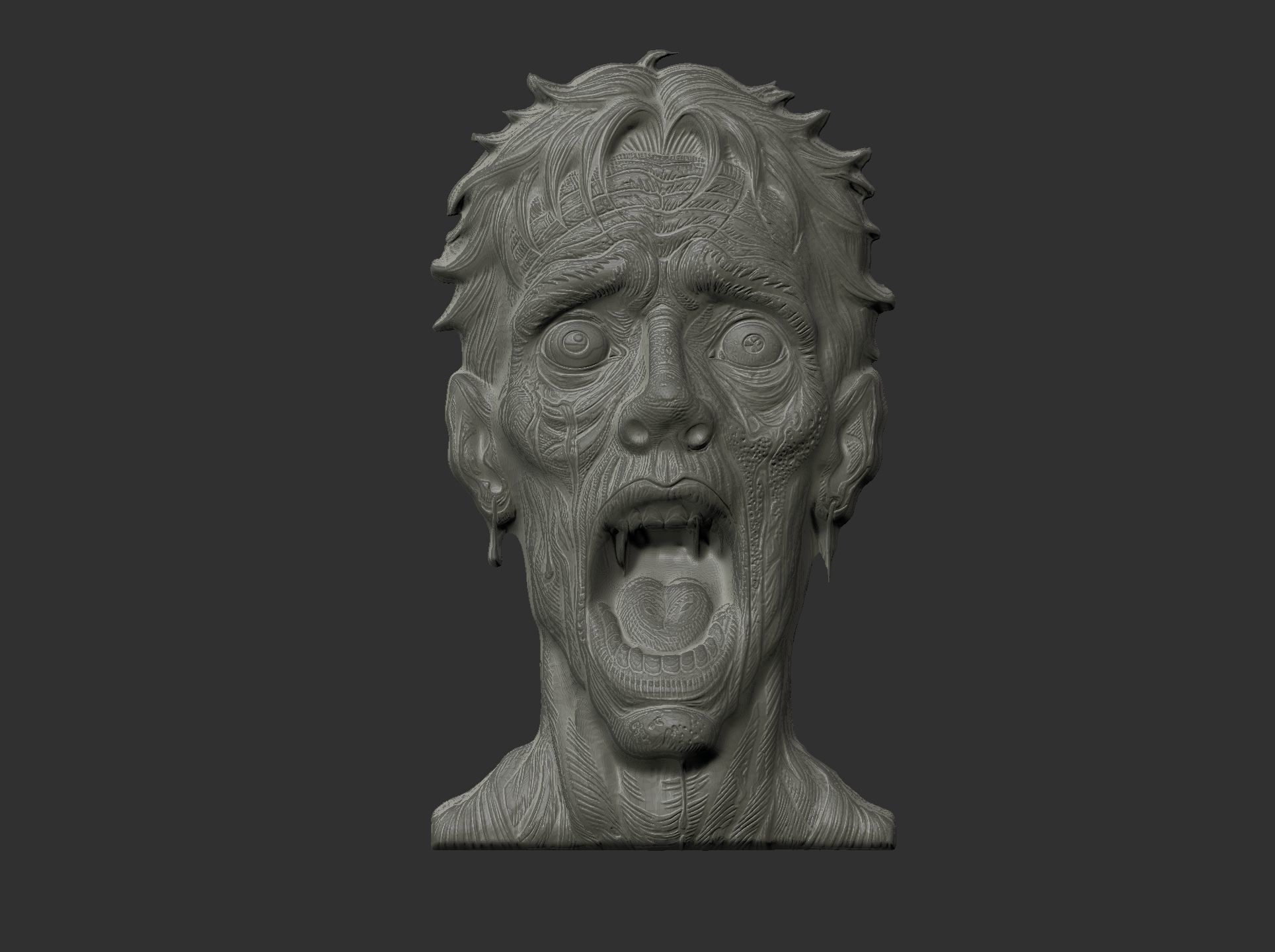 zombie decor  3D print model_9